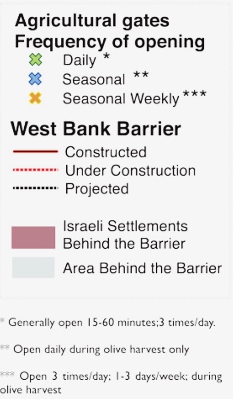 Barrier Map Legend Jul