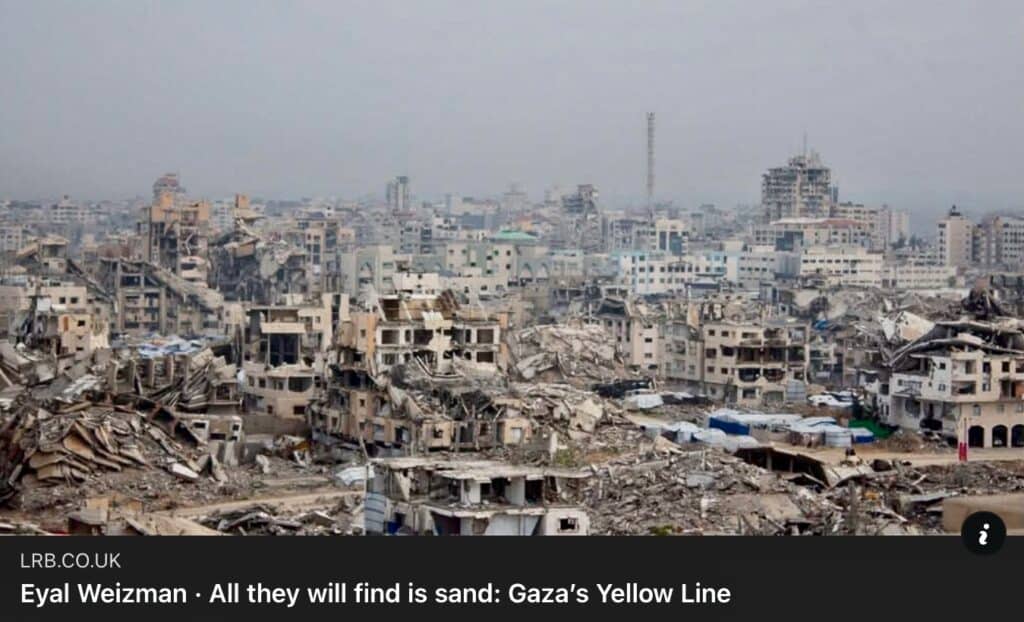 All they will find is sand Eyal Weizman
